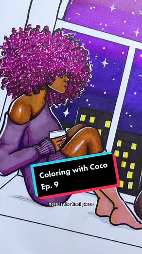 Replying to @Jane 🖤💜 @sharpie I’m a fan #sharpie #coloring #drawwithme #coloringbook