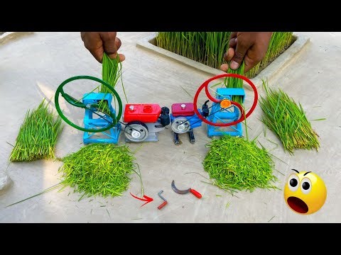 diy tractor double chaff cutter machine with science project | ‪@sunfarming7533‬ ‪@KeepVilla‬