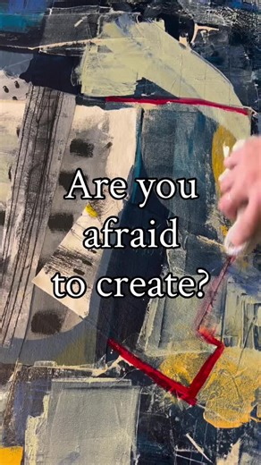 No fear allowed ✨✨✨✨ . . . #nofear #paint #abstract