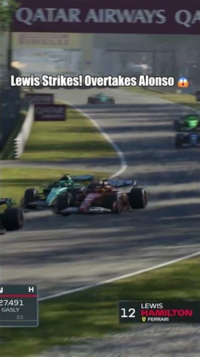 Lewis Overtakes Alonso After Intense Long Corner Battle #fypusa #caughtin4k #usa #F1 #shorts