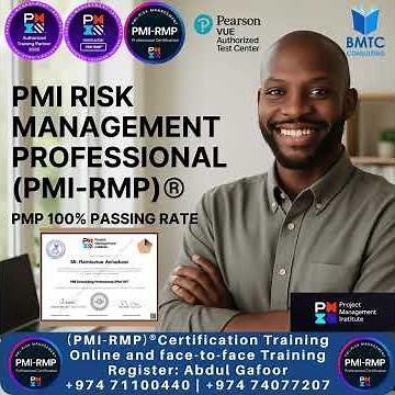 Risk Management Professional (PMI–RMP®) Training | Full Exam Prep Course PMI–RMP® Training