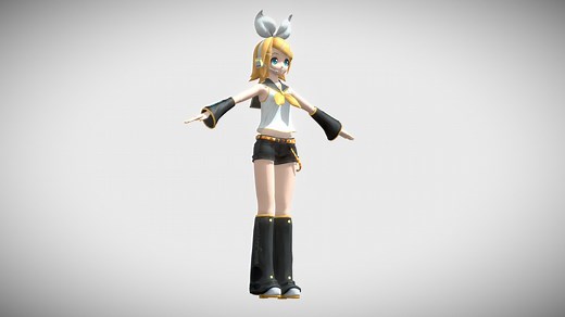 Kagamine Rin - Download Free 3D model by 雨宮レン (@oscar3dmodel)