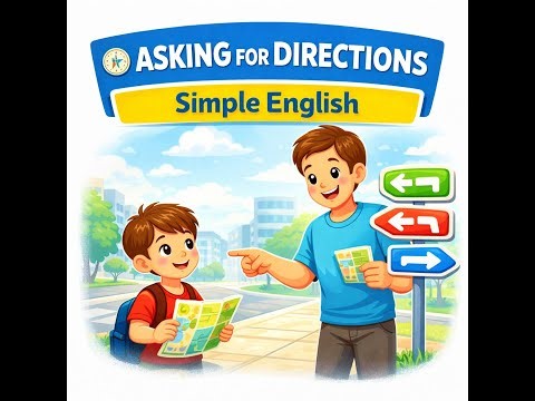 Lesson 25 – Asking for Directions | English for Kids | Vocabulary + Dialogue + Role Play