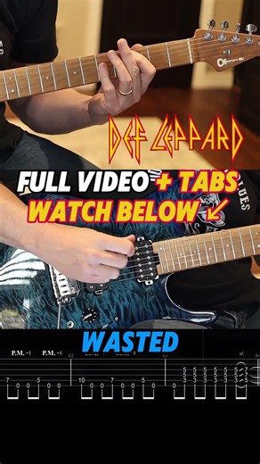This might be the HEAVIEST Def Lep riff! 🎸 [TABS ↙️] #shorts