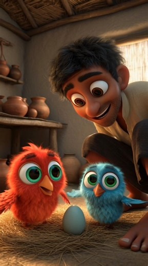 পাখিগুলো অদ্ভুত সুন্দর😍 || #shorts #viral #trending #cartoon #aicartoon #3danimation #animation