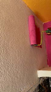 201K views · 3.1K reactions | Wall painting pink colour fast cort #wall art | sakil pinter | Facebook