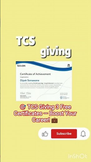 💼 TCS iON Career Edge |3 Free Certified Courses You Must Try in 2025 🚀|#TCS #Free #TCSiON #viral |