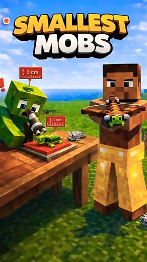 which is SMALLEST MINCRAFT MOB🤔. #minecraft