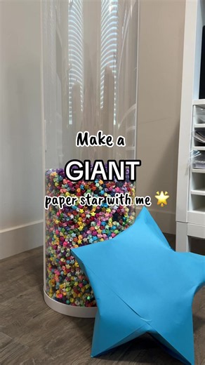 Giant Paper Star Tutorial – How to Make a Big Paper Star