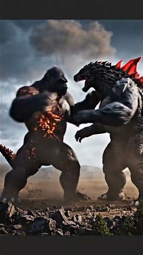 KONG VS GODZILLA - Realistic Cinematic Monster Battle | AI Scene