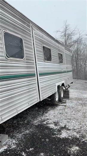 We got the slide out out finally! Camper tour coming soon! #happycampers #camperlifestyle #frugal