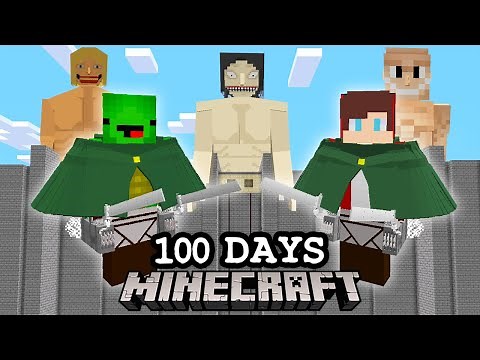 100日後に巨人が襲撃してくるマインクラフトを本気でクリアしようとした結果！？【まいくら】