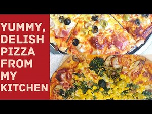 YUMMY DELISH PIZZA FROM MY KITCHEN \\ MAKE HOME MADE PIZZA \\ GREYGLAMMA KITCHEN