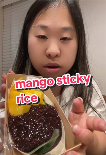 I think I’ll stick to getting them at restaurants and actual Thai dessert places 😅 #mukbang #foodreview #mangostickyrice #mango #thaifood