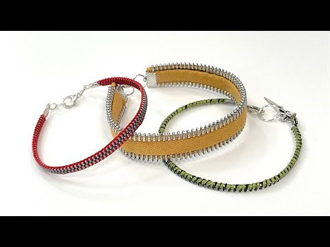 Upcycled Zipper Bracelets | 3 Simple Methods