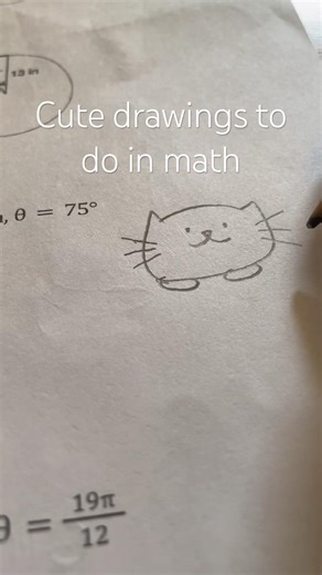 Cute drawings to do when bored in math class