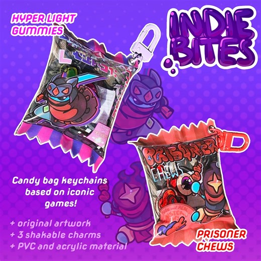 Indie Bites | Candy Bag Keychains | Dead Cells, Hyper Light Drifter - Etsy Canada