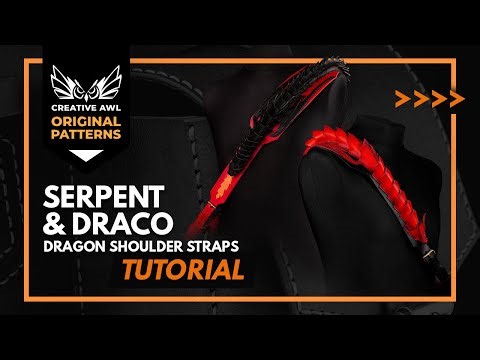 Leather Serpent Dragon Shoulder Strap DIY