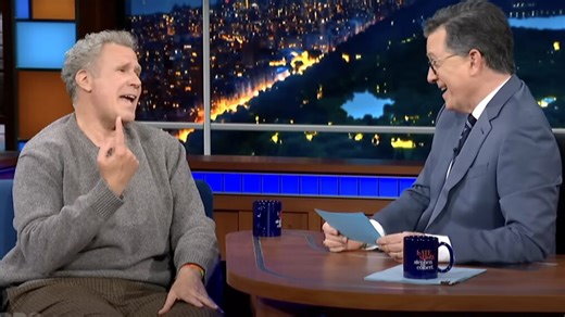 Will Ferrell & Stephen Colbert Sing Rick Astley Hit in Wild 'Late Show' Segment
