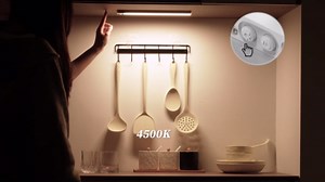 Under Cabinet Lighting, 12inch Rechargeable Motion Sensor Light Indoor, 2400mAh Battery Operated Closet Lights, with Dimmable & 3 Color Temps, Wireless Under Counter Lights for Kitchen,Stairs(6Pack) ﻿