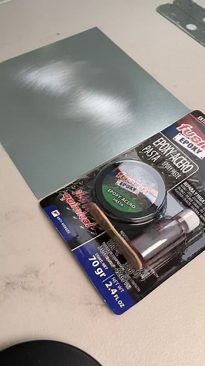 Epoxy paste with steel infusions. Great for tough jobs! #Metelepoder #FusionEpoxy #Epoxy #Steel #diy