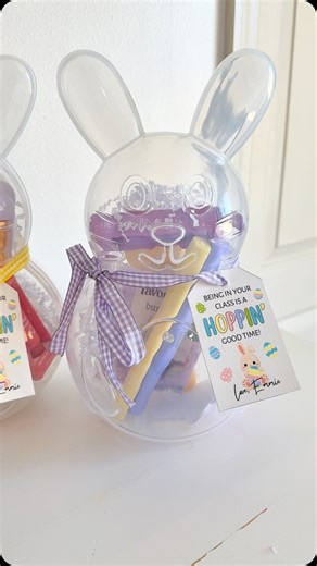 Megan Brown | Obsessed with these 10” plastic bunny gift containers 🐰😍 Follow me + comment “EASTER” for all the links + the editable Easter tags. - - -... | Instagram