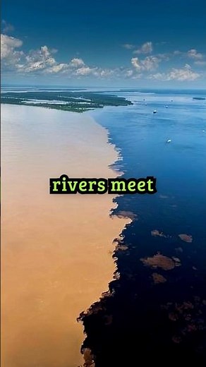 Two Rivers That Collide but Never Mix: Brazil's Stunning Natural Phenomenon! #mystery #facts
