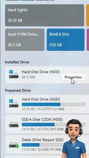 🛠️ How to Check Drive Health in Windows 11 (No Software Needed!) #hdd #hardware #windows11