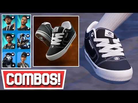*NEW* BEST HEELYS PRO 25 'BLACK/WHITE' KICKS COMBOS! | Fortnite