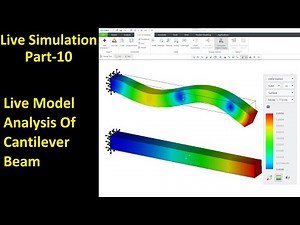 #10 Creo Live Simulation- Live Model Analysis Of Cantilever Beam
