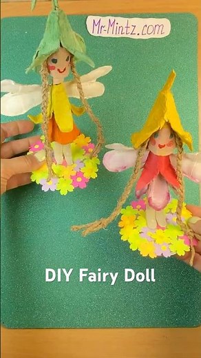 DIY Fairy Doll from Egg Cartons | Eco Craft for Kids