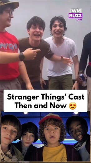Stranger Things cast then and now 😍 #finnwolfhard #mikewheeler #gatenmatarazzo #DustinHenderson #calebmclaughlin #noahschnapp #milliebobbybrown #StrangerThings #StrangerThingsSeason5 #StrangerThingsFinale #hollywood | IWMBuzz