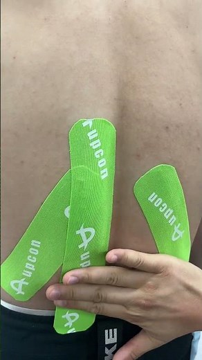 Aupcon Tape: Kinesiology tape for lower back | relieve lower back pain and fatigue