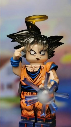 LEGO Custom Goku from Orange Brick 🍊🍊🍊 #lego #legominifigures #legocustoms #anime #dragonball #goku