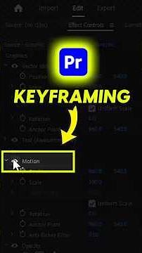 Advanced Keyframe Animation in Premiere Pro – Step by Step Guide