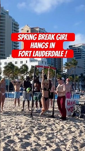 Spring Break Girl Hangs in Fort Lauderdale #fortlauderdale #beachlife #florida