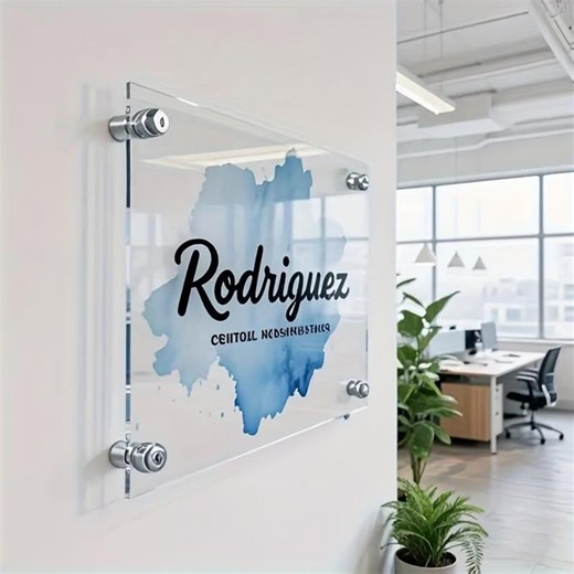 Personalized Business Sign I Clear Office Signage I Business Logo Sign I Clear Business Logo Sign - Etsy