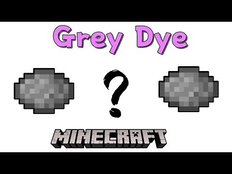 How To Make Grey Dye In Minecraft | Minecraft Tutorial