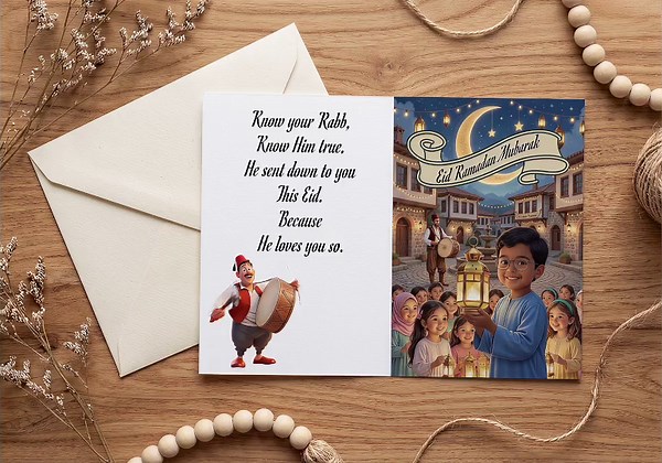 Carte Eid Mubarak / Cartes de voeux islamiques / A5 - 1 PDF (300 dpi) carte imprimable - Etsy France