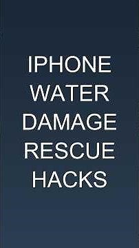 Iphone Water Damage Rescue Hacks