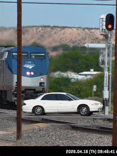Amtrak Train NEAR MISS with Car in Benson, AZ (2026)