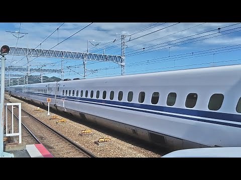 【東海道・山陽新幹線】N700Sのぞみ 博多行き姫路駅を高速通過！！ 同時にのぞみN700S 東京行き姫路駅到着