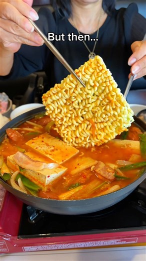 When the $500 hot pot is too small… #food #eating #mukbang #hotpot #ramen