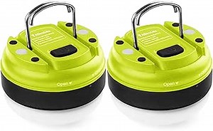 AlltroLite Waterproof 2 Pack LED Camping Lantern - Battery Powered LED Lantern, Perfect Mini Lantern Light with Magnetic Base for Hurricane Emergency, Outdoor, Hiking, Home and Car