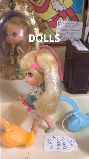 VINTAGE DOLLS ANTIQUE MALL FINDS LIDDLE KIDDLE SHIRLEY TEMPLE & more #antiquemallfinds #vintagedoll