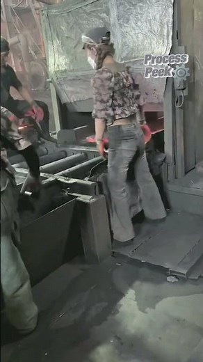 A woman working in a steel mill! #process #factory #industry #dangerous #workers #selfimprovement