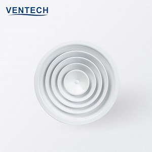 [Hot Item] Ventech Aluminum Adjustable Round Ceiling Diffuser with Damper