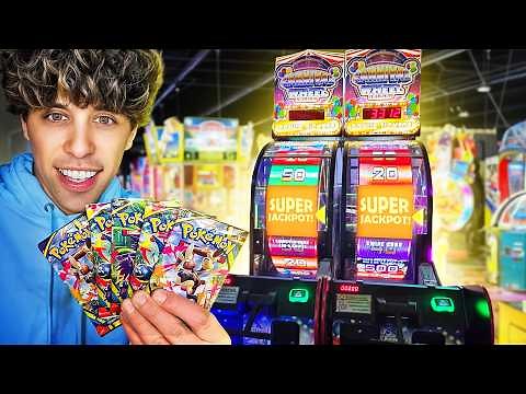 Winning Pokemon Cards With Arcade Jackpots! *Phantasmal Flames*
