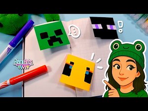 DIY - BOOKMARKS | MINECRAFT BOOKMARKS... so easy and epic you have to make them!