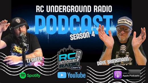 1.2K views · 23 reactions | The wait is over—the RC Underground Radio Podcast is back! https://www.youtube.com/@rcuradio RCU Radio Season 4 is dropping Monday 6AM, and hosts TJ Greer and Dave Brinkmann are turning the dials all the way up! This season is packed with the passion, stories, and insider talk that fuel the hobby. Buckle up, charge your packs, and get ready—because when the mics fire up, there’s no speed limit! RCU radio - We Cover It All! | RC Uradio | Facebook